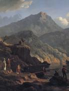 John Knox Landscape with Tourists at Loch Katrine china oil painting reproduction